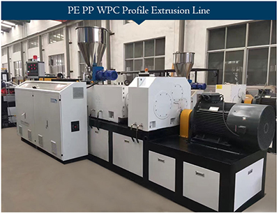 PE PP WPC Profile Extrusion Line